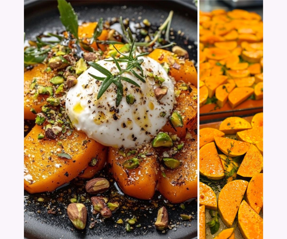 <h6 class='prettyPhoto-title'>Butternut rôti, Burrata crémeuse, éclats de pistaches </h6>