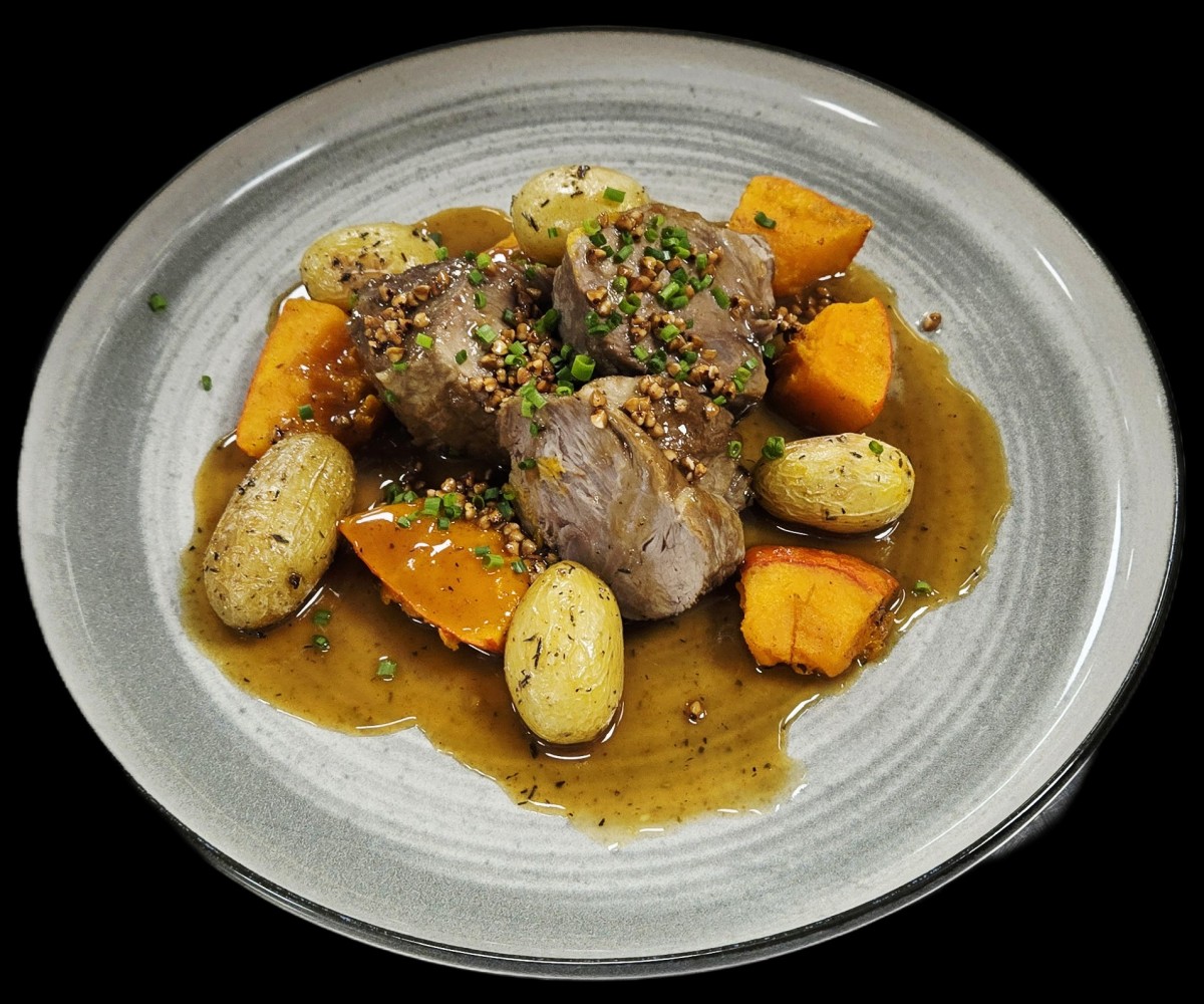 <h6 class='prettyPhoto-title'>Porc confit, potimarron et sirop d'érable</h6>