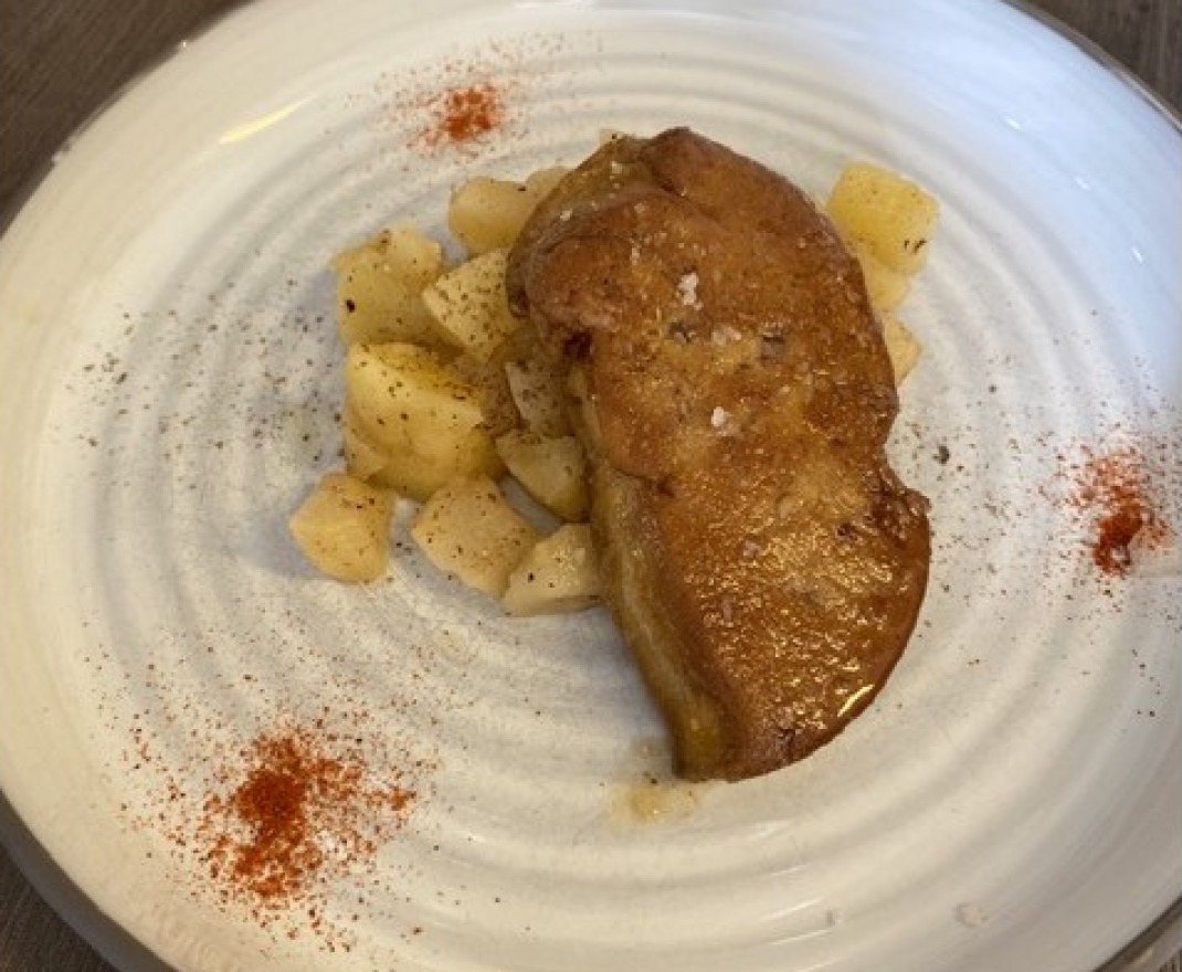 <h6 class='prettyPhoto-title'>Foie gras poêlé au vinaigre de framboise</h6>