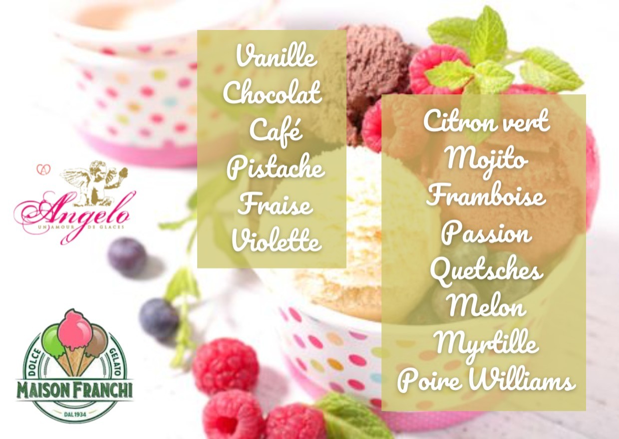<h6 class='prettyPhoto-title'>Pallina di gelato artigianale "Angelo" o sorbetto Maison FRANCHI</h6>