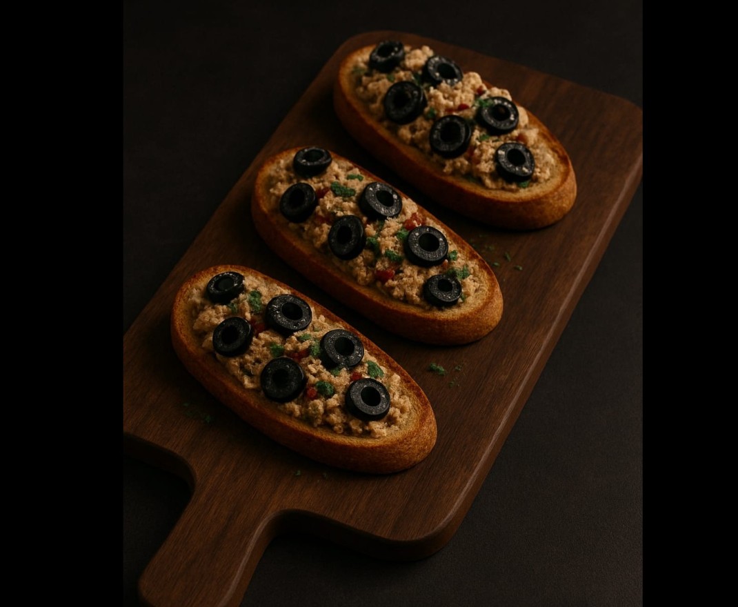 <h6 class='prettyPhoto-title'>Bruschetta Thon et olive noir </h6>